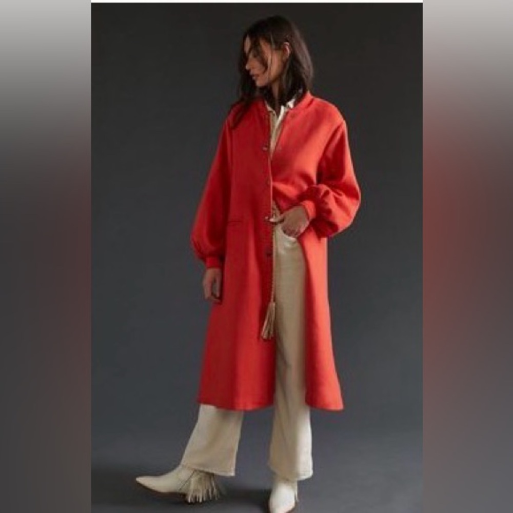 Anthropologie dRA Puff Sleeved Coat